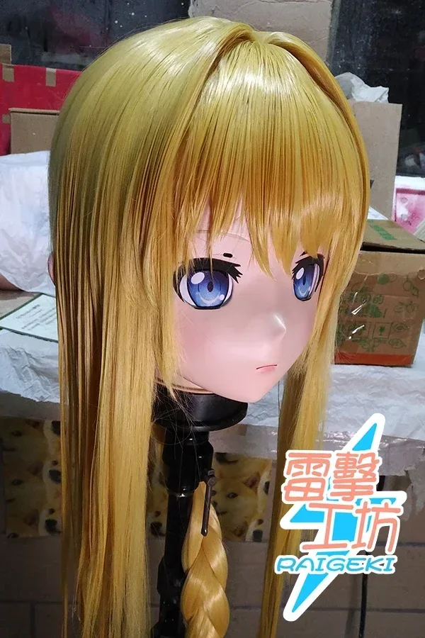 (RAIGEKI MAKS 76) Resina Lolita Crossdresser BAMBOLA BJD Cos Crossdress Testa Kigurumi Anime Alice Sintesi Trenta Maschere Cosplay