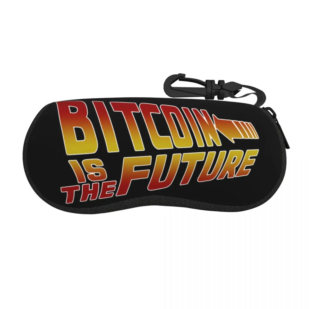 Custom Bitcoin Is The Future Shell Eyeglasses Protector Cases Cute Sunglass Case BTC Crypto Currency Blockchain Glasses Bag