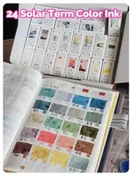 Encre Dnomatographique Autruche 24 Solar Term pour document, stylo plume à eau, encre de peinture 10ml