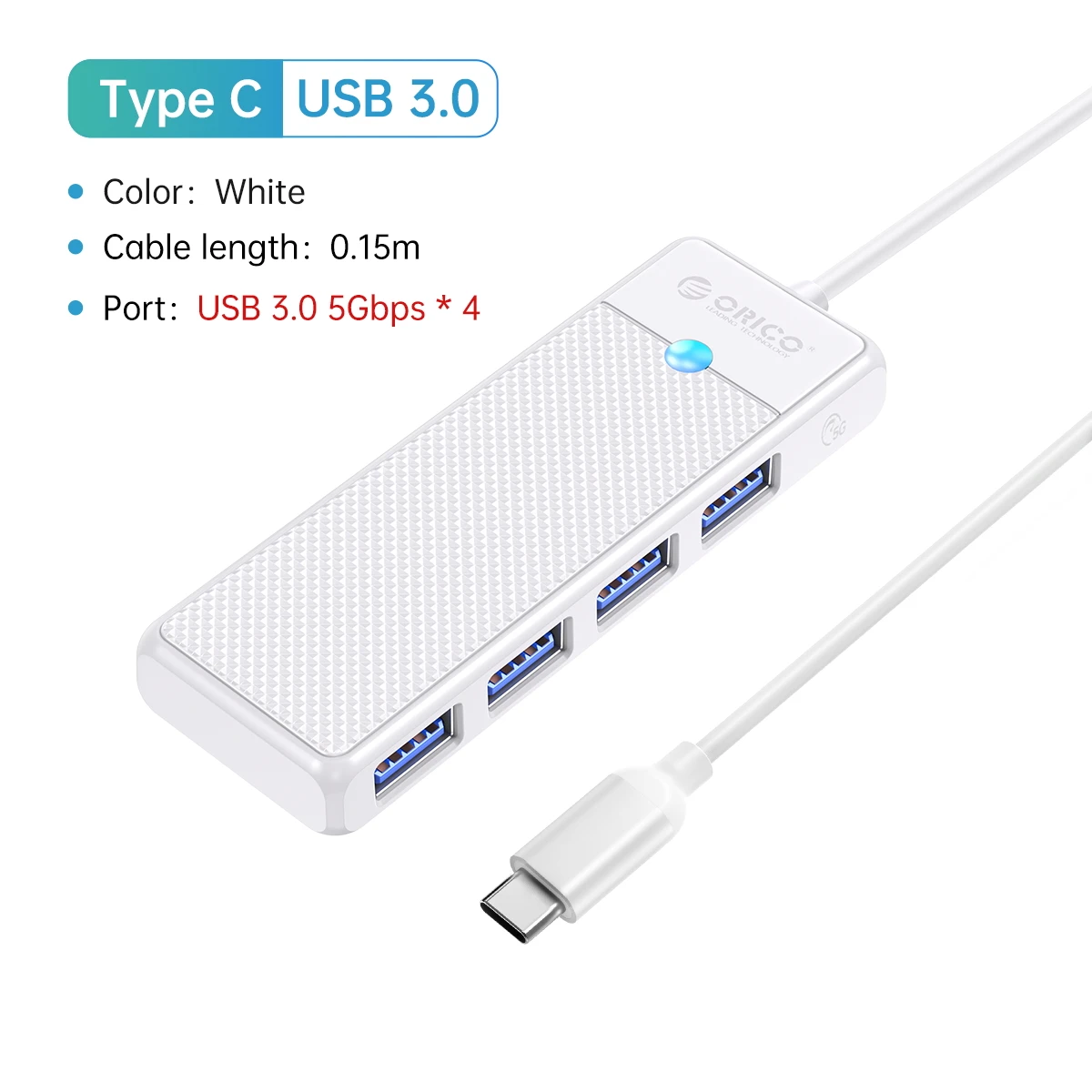 ORICO USB-C 4-Port USB 3.0 Hub