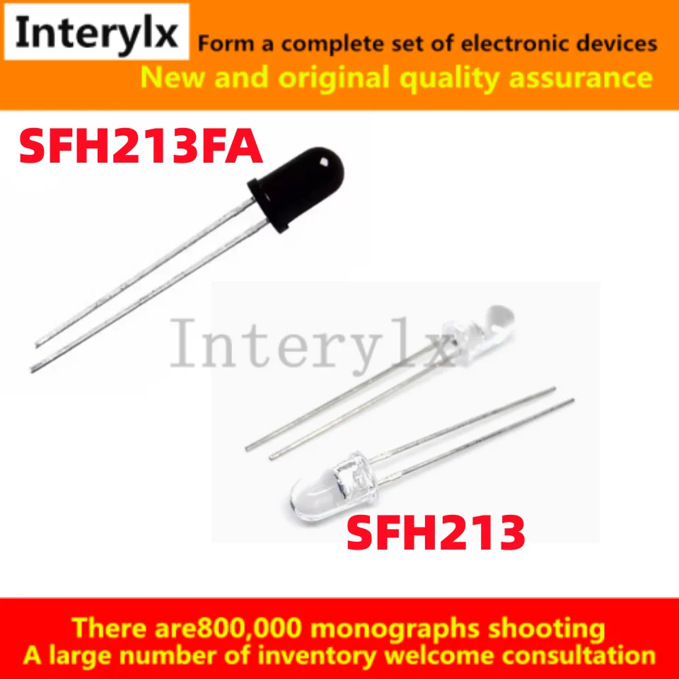 5Pcs/Lot new 5mm SFH213 SFH213FA photodiode wavelength 850nm 900nm infrared receiver tube mouse side tube white black