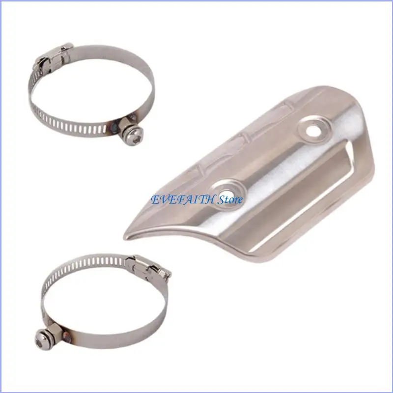 

124B Motorcycle Exhaust Pipe Protectors Heat Shield Cover Guards Antiscalding Cover For Most Motorcycle Model