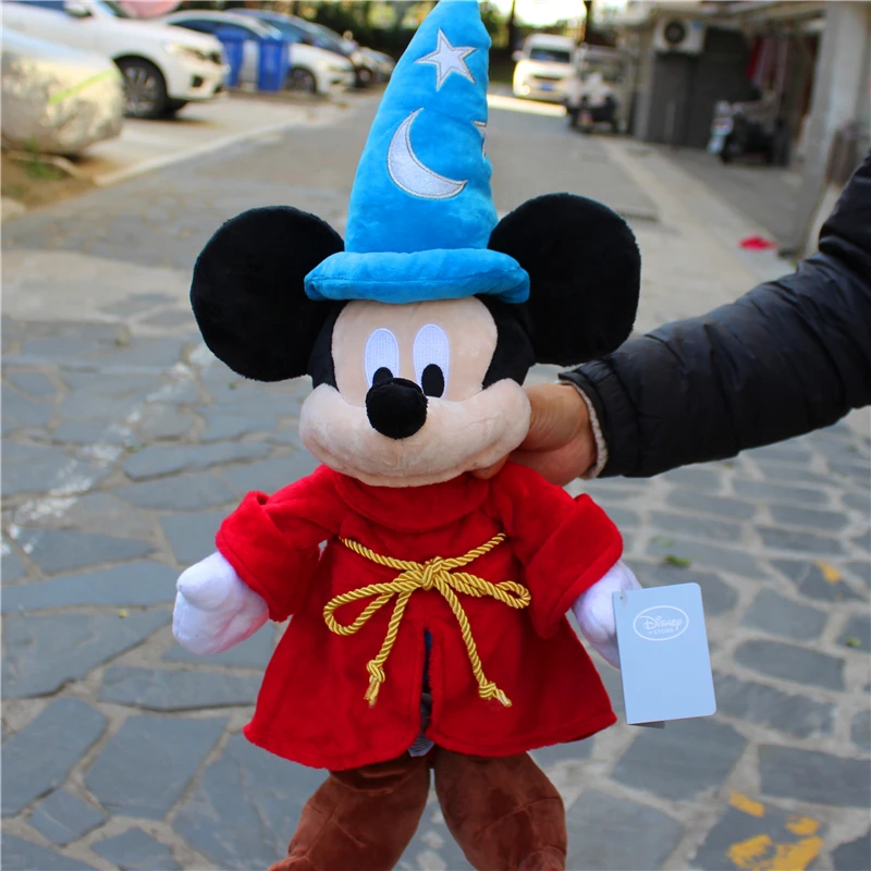 1piece 21inch Disney Magician Mickey mouse Fantasia mickey Cartoon Plush Toy Doll High Quality Gift For Children