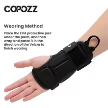 מגן שורש כף היד COPOZZ לסקי וסנובורד | הגנה ונוחות למבוגרים וילדים