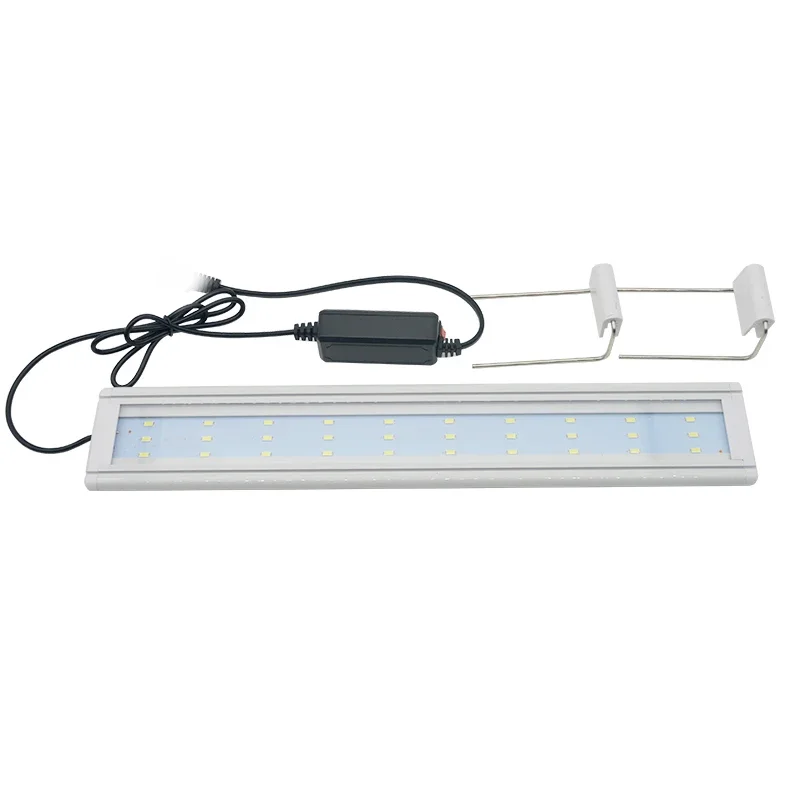 

Aquarium LED Light Super Slim Fish Tank Aquatic Plant Grow Lighting Waterproof Bright Clip Lamp Blue LED 18-72cm for Plants 220v