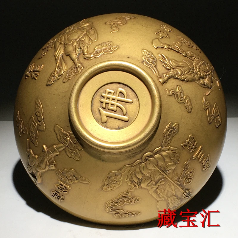 

Rare Bronze Bowls Decorated with Buddha Characters and Reliefs from Western Heaven during Late Qing Dynasty