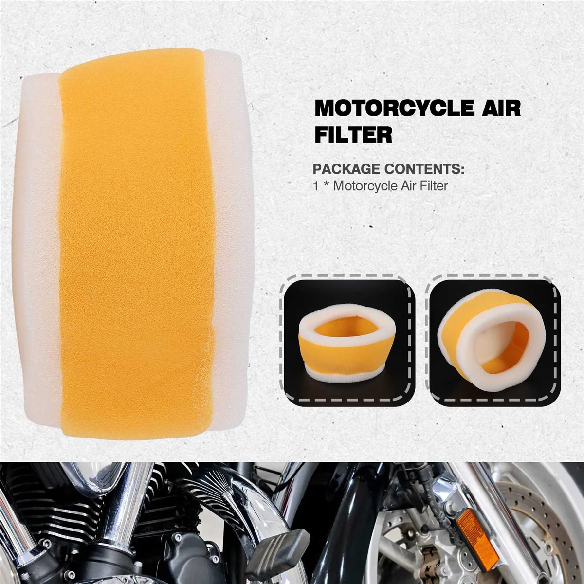 Filtro aria moto schiuma detergente per Yamaha XV 125 XV250 vergine 250 V-Star 250 1988-2015