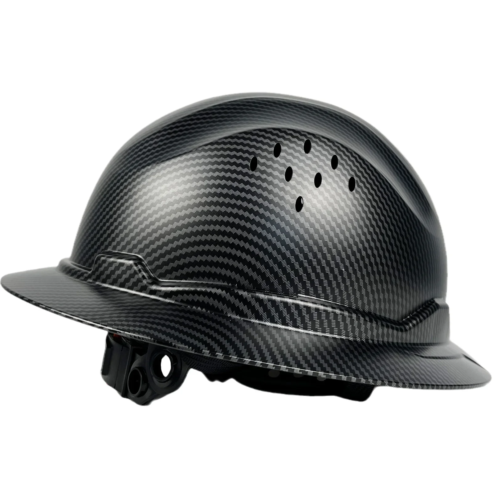 Full Brim Hard Hat For Engineer Construction Work Cap For Men ANSI Approved HDPE Safety Helmet with 6 Point Adjustable