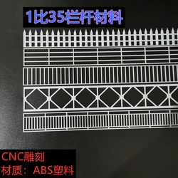 1:35 Scale Abs Miniature Fence Model Diy Model Making Military Scene Kits Architecture Building Layout for Diorama 1Piece