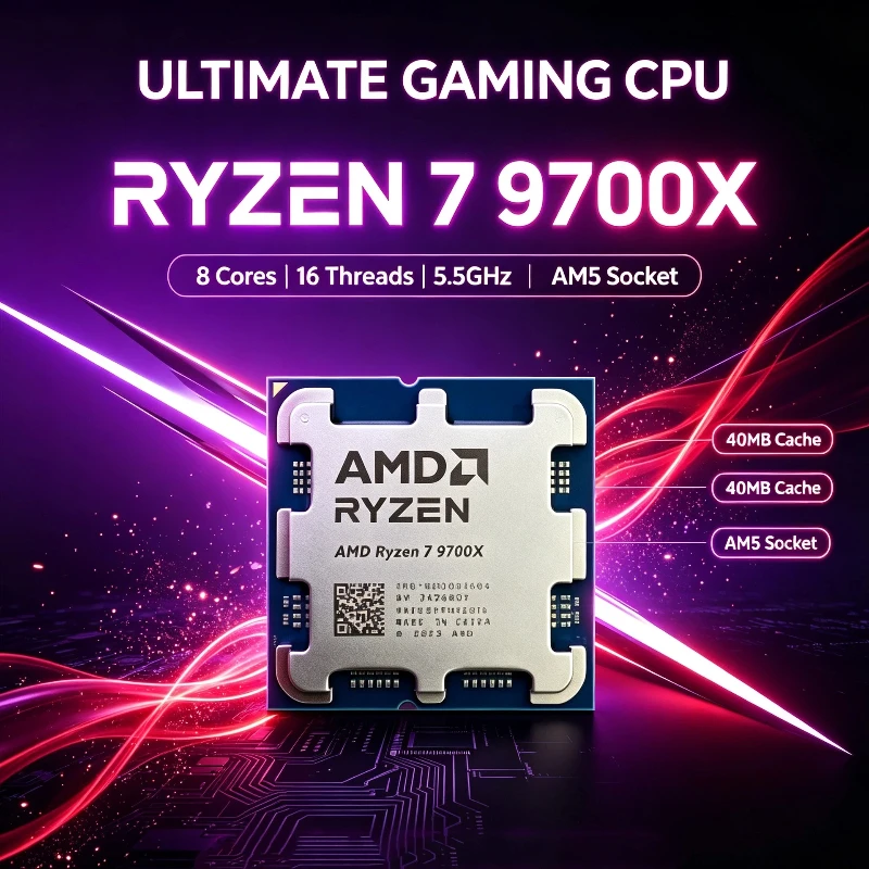 Amd Cpu Ryzen 7 - AMD Ryzen 7 9700X computerprocessor, 8-core