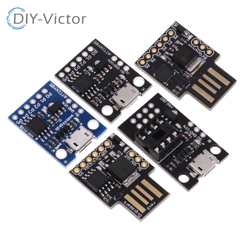 Blue Black TINY85 Digispark Kickstarter Micro Development Board ATTINY85 module for Arduino IIC I2C USB