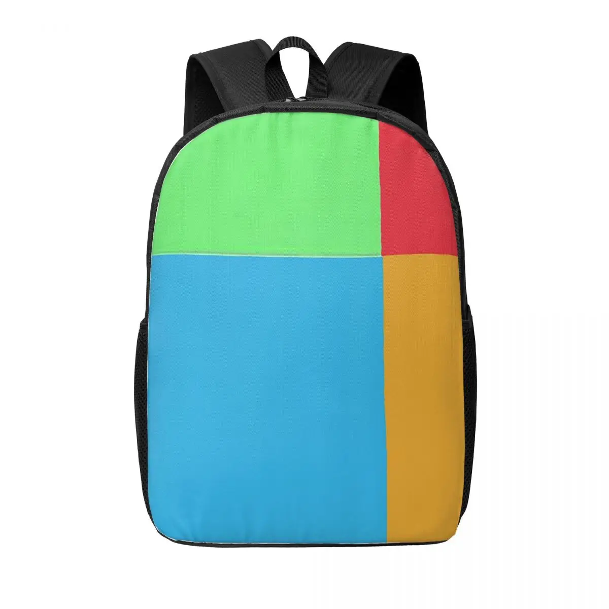

Colorblock Red Orange Green Woman Backpacks Boys Girls Bookbag Children School Bags Portability Travel Rucksack Shoulder Bag