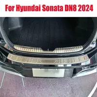 New！For Hyundai Sonata DN8 2024 Car interior and exterior trunk protection plate made of stainless steel material