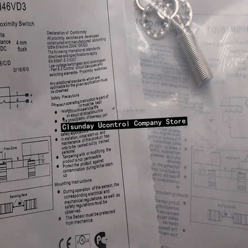 

2PCS New proximity switch IB040BM46VB3 IB040BM46VD3 IB060NM46VB3