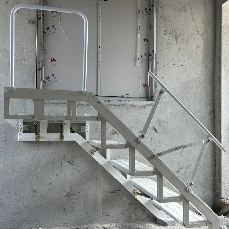 

Stairs against the wall, folding steps, alloy outdoor folding stairs, home customized attic ladders