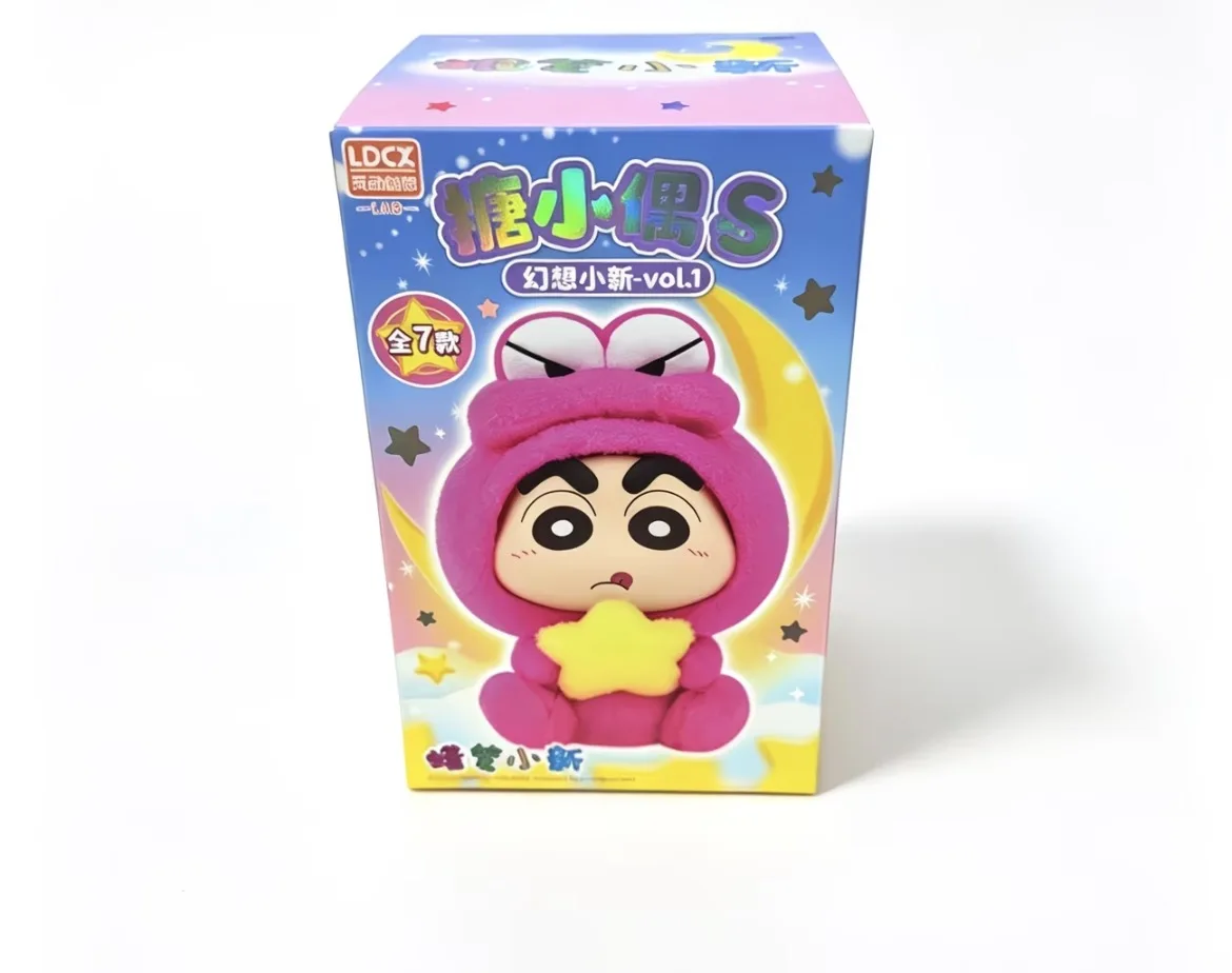 LDCX Echte Crayon Shin Chan Mystery Box Bosavontuur Snoep Pop Flock Pluche Pop Anime Bureau Collectie Cadeau