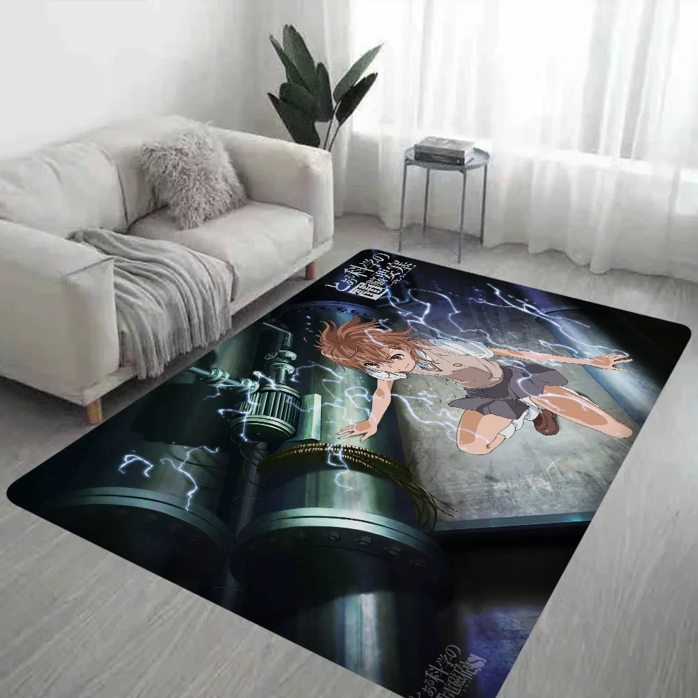 Toaru Kagaku no Railgun T Bathroom Mat Kids Room Bedroom Decoration Balcony Anti-Slip Doormat Living Room Bedside Area Rugs