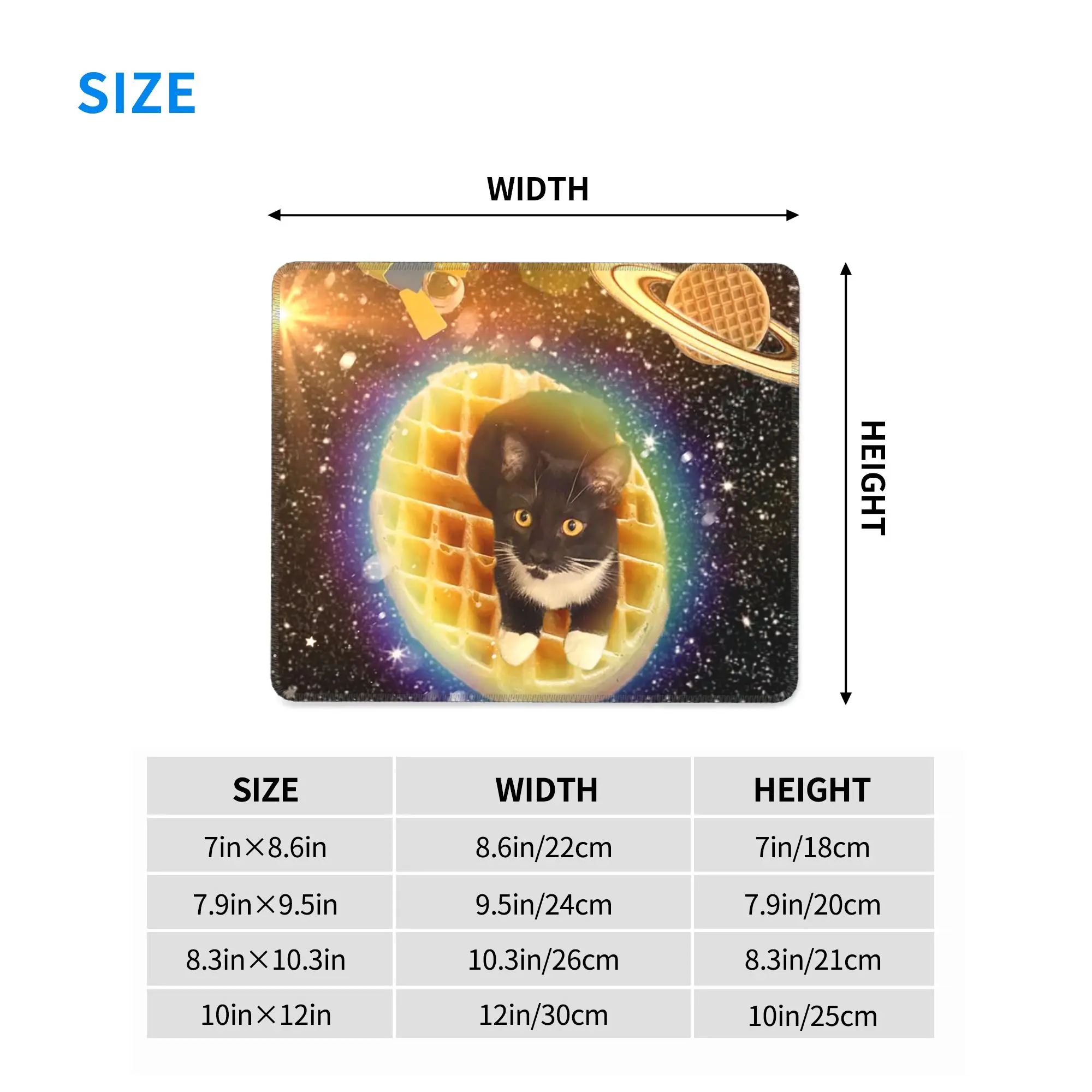 Meme Cat In Space Funny Mouse Pad Computer Keyboard Mouse Mat Gamer PC Laptop Desk Mat Office Accessories Table Mats
