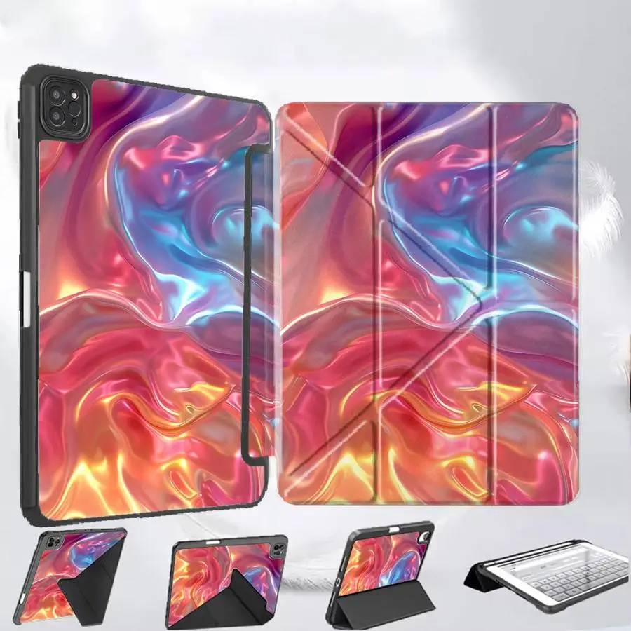 

Креативный чехол для планшета ярких цветов для iPad Pro 11-го, 10-го, 9-го, 8-го, 7-го поколений, 12.9-дюймового Pro 2025, Mini 6, 7, Air 4, 5, M3, M2, M4, 11-дюймовый держатель