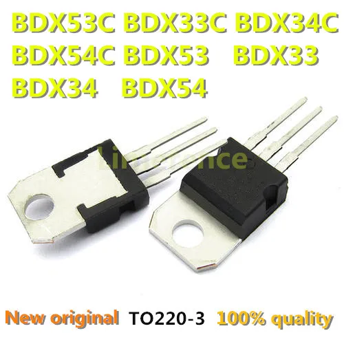 10PCS BDX53C BDX33C BDX34C BDX54C BDX53 BDX33 BDX34 BDX54 TO220 new and original-