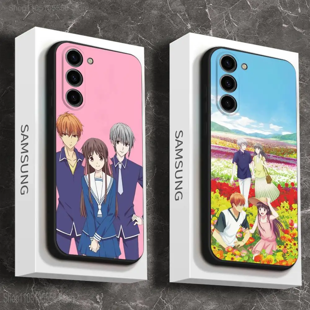 

Anime F-Fruit B-Baskets Phone Case For Samsung Galaxy A 91,80,73,72,71,53,52,51,22,5G Shockproof Soft Black Cover