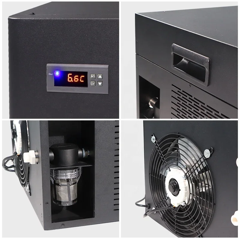 حار بيع مصنع توريد 1200 واط 1/2 مبرد المياه نظام التبريد حوض استحمام الجليد المبرد