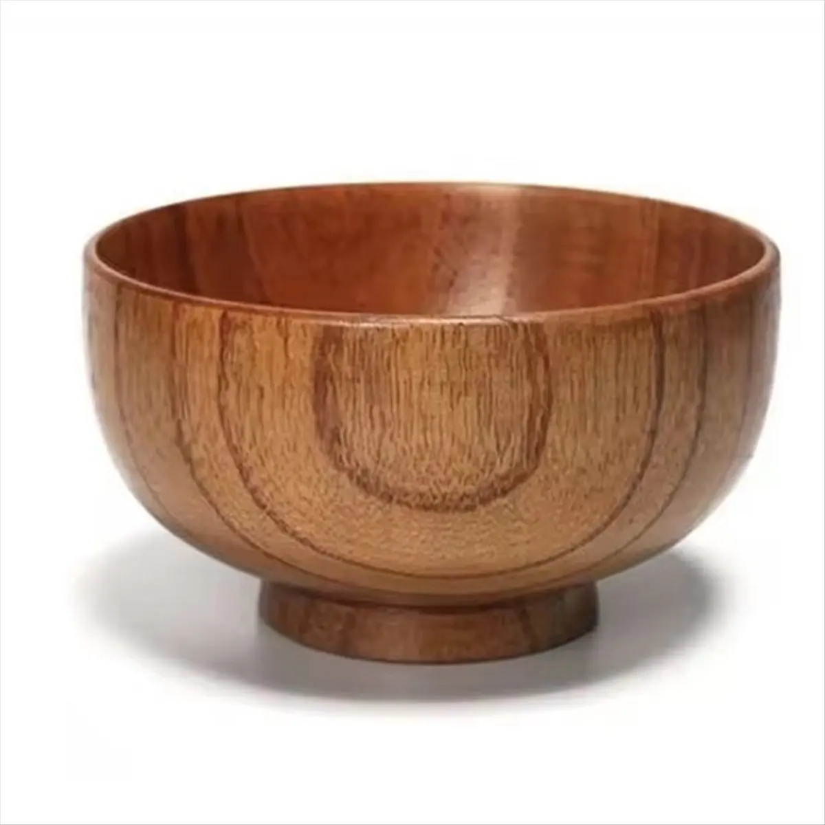 ABNQ New Chinese Wooden Bowl with Whole Wood & Jujube.Instant Noodles Bowl Soup Bowl Heat-Insulating Fall- Bowl 10cm