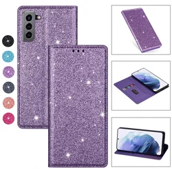 Wallet Glitter Magnetic Flip Leather Case For Samsung Galaxy S24 Ultra S23 S22 Plus S21 S20 FE A05s A13 A14 A15 A24 A52 A53 A54