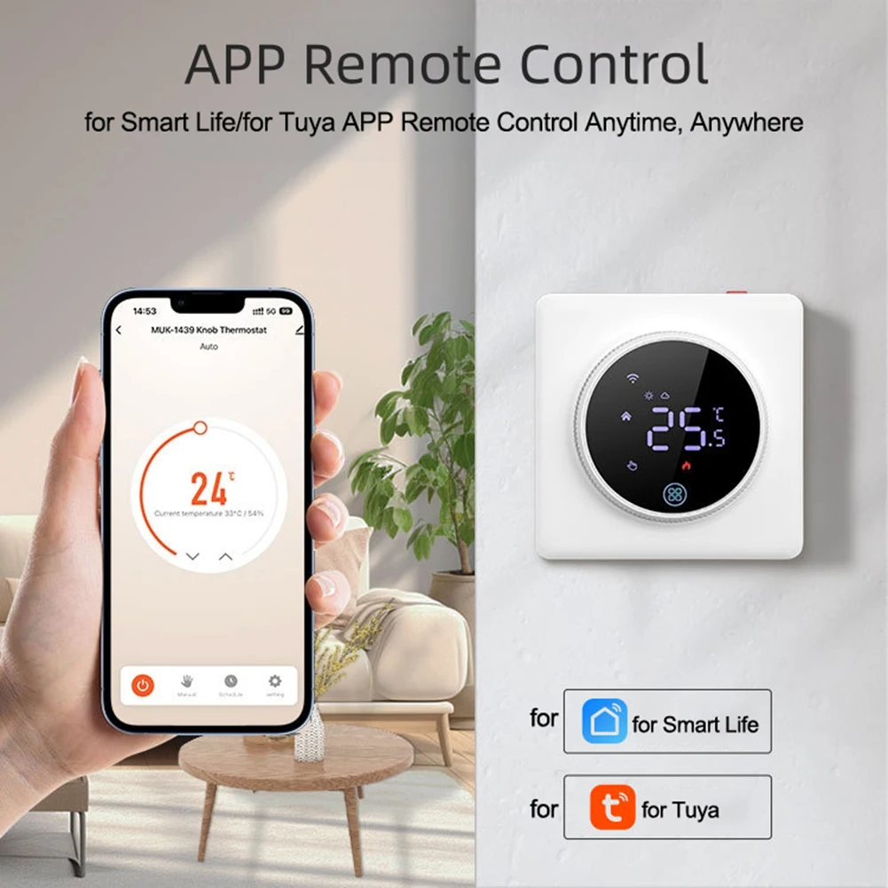 

Контроллер температуры, Wi-Fi, пульт дистанционного управления, интеллектуальный ABS, 85-250 В переменного тока, 50/60 Гц, термостат, решение для нагрева, часть нагревательных систем