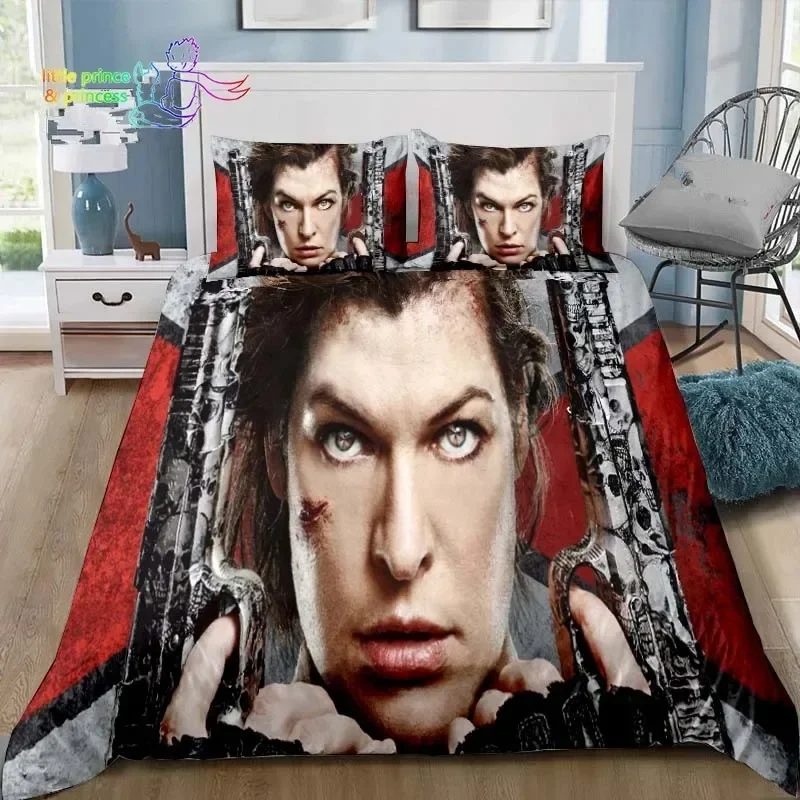 

3D-принт R-Resident Evil Games Комплект постельного белья для геймеров Single Twin Full Queen King Size Комплект постельного белья для взрослых и детей