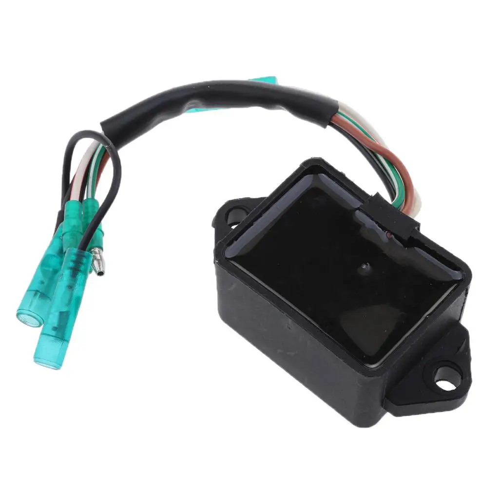 Outboard Ignition Coil Compact Plastic CDI Unit for Yamaha 5hp 6hp Two Stroke Engines Match Original Fit