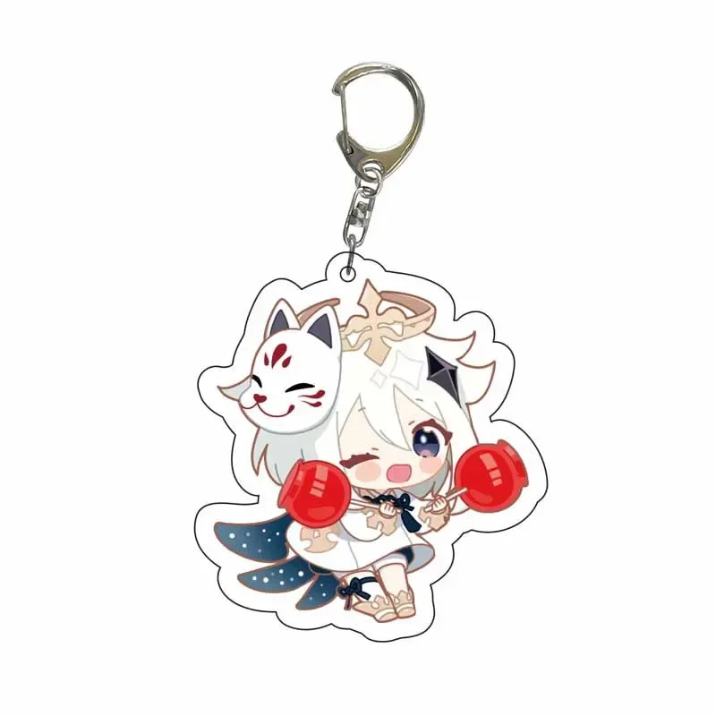 Cute Genshin Impact Acrylic Keychains