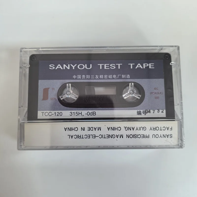 TEST TAPE SANYOU TCC-120 315HZ-0DB LEVEL ADJUSTMENT Recording reference level