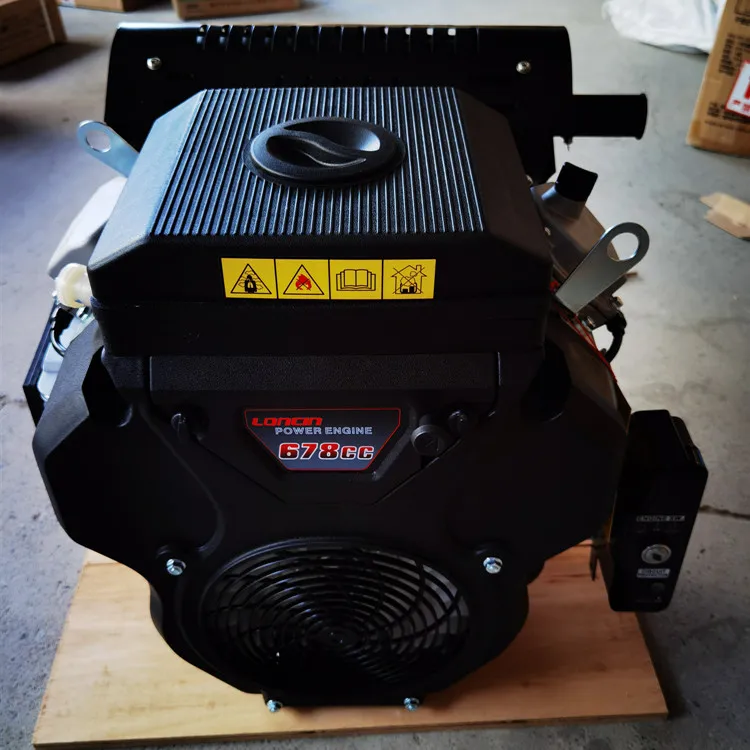 22HP 13.5KW Electric Start Air-Cooled Two Cylinder Engine Loncin 2V78F