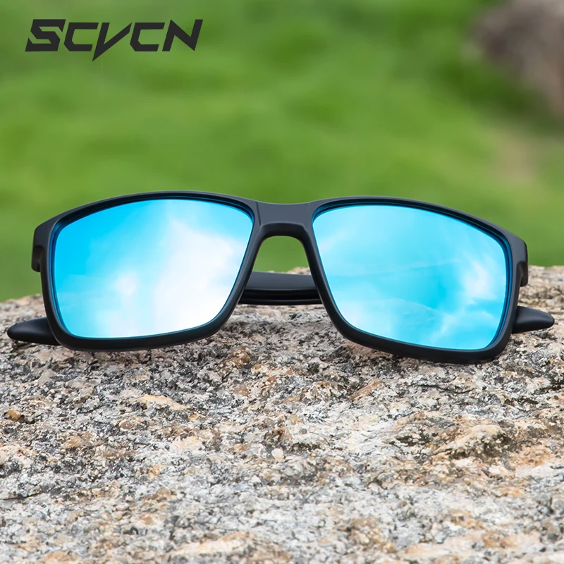 SCVCN Gafas de senderismo, gafas de sol de pesca, gafas polarizadas para montar, gafas deportivas para ciclismo para hombres y mujeres, gafas de protección UV400