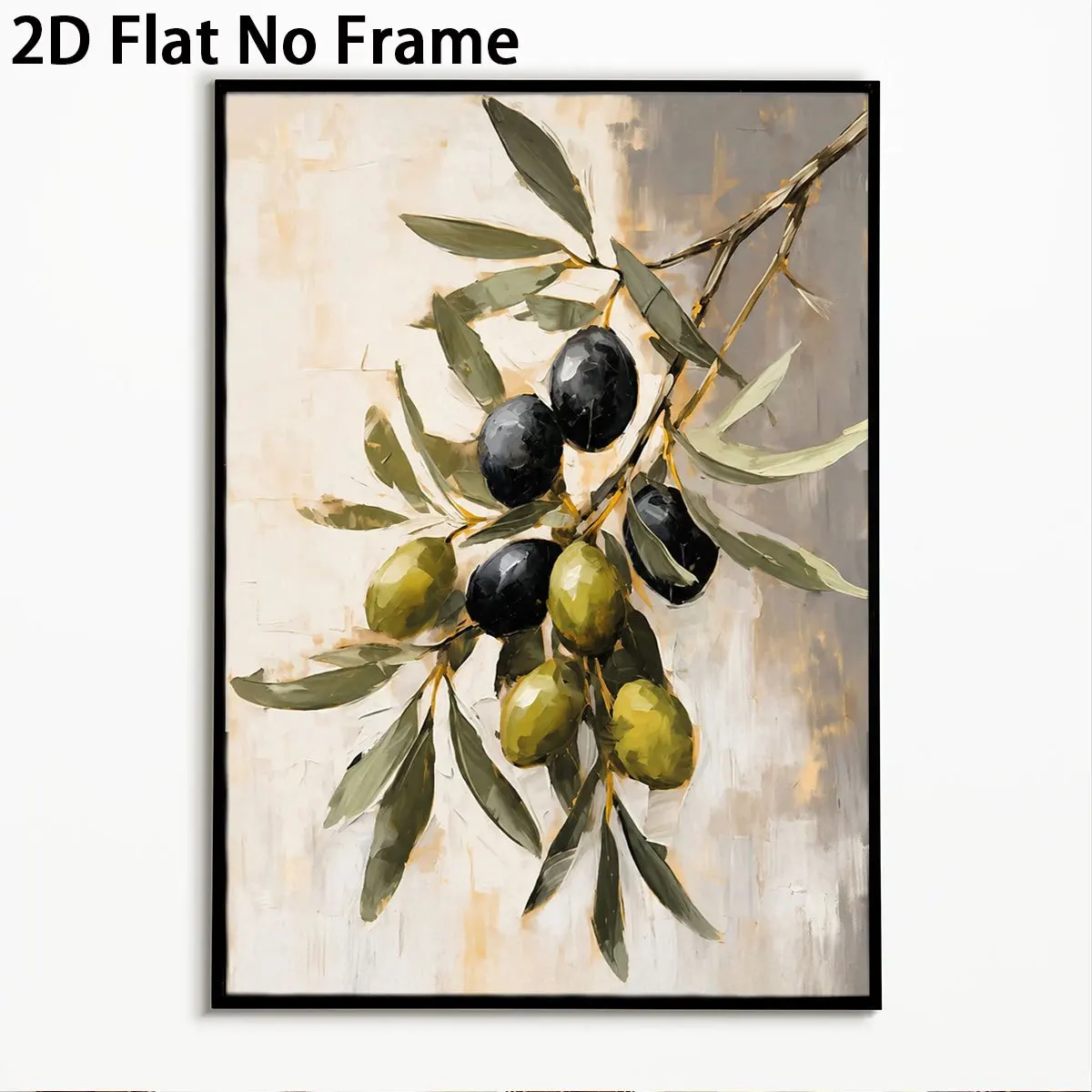Modern Minimalist Olive Branch -  Suitable for, Bedroom, Office Decor, Unframed Canvas, Historical Olive Branch for Decoration