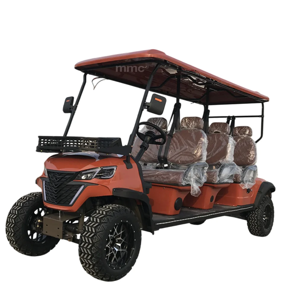 Off-road Hunting Electric Vehicle 2+2 Seaters Electric Battery Good Design 4 Wheel Drive Car 6 seat Golf Cart