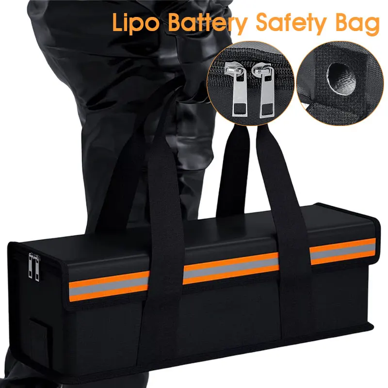 

Fireproof Battery Bag Explosion-Proof, Heat-Resistant Safety Storage & Charging Pouch for Drones, RC, UAVs, FPV Safe Guard Bag