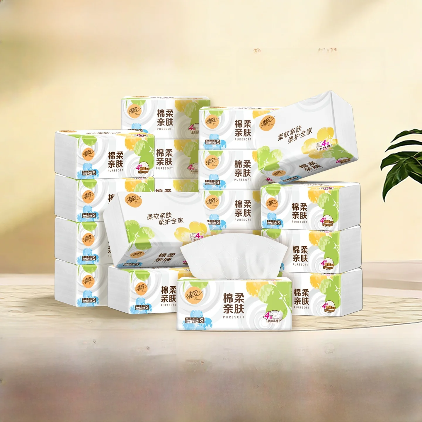 thiened-clear-wind-cotton-soft-tissue-320-eets-20-pas-home-use-toilet-paper-handkerchiefs-wet-wipes-household-tissues