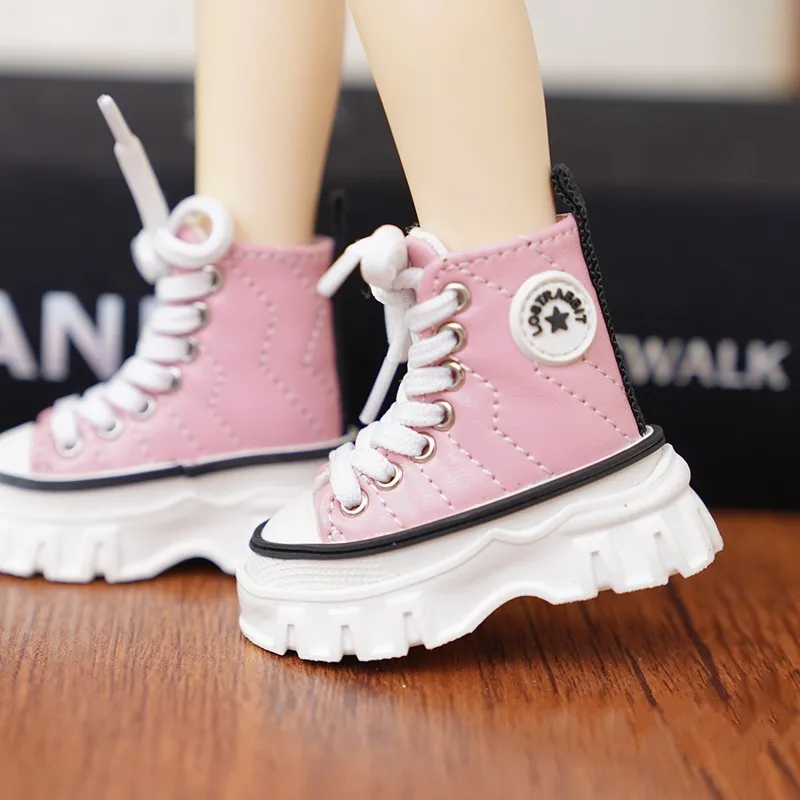 1/4 BJD Doll Shoes Ankle Boots Doll Accessories Casual Shoes Up Doll Gift Diy Shoes Girls and Boys Gift