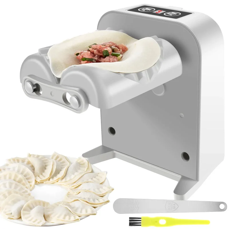 Automatic Electric Dumpling Machine, Home Dumpling Machine, Kitchen Automatic Rapid Prototyping Mold with A Spoon and Brush