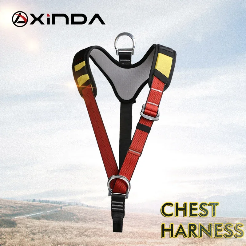 Xinda The upper body rock climbing harness chest safety support belt for mountaineering rappelling outdoor tree work climbing