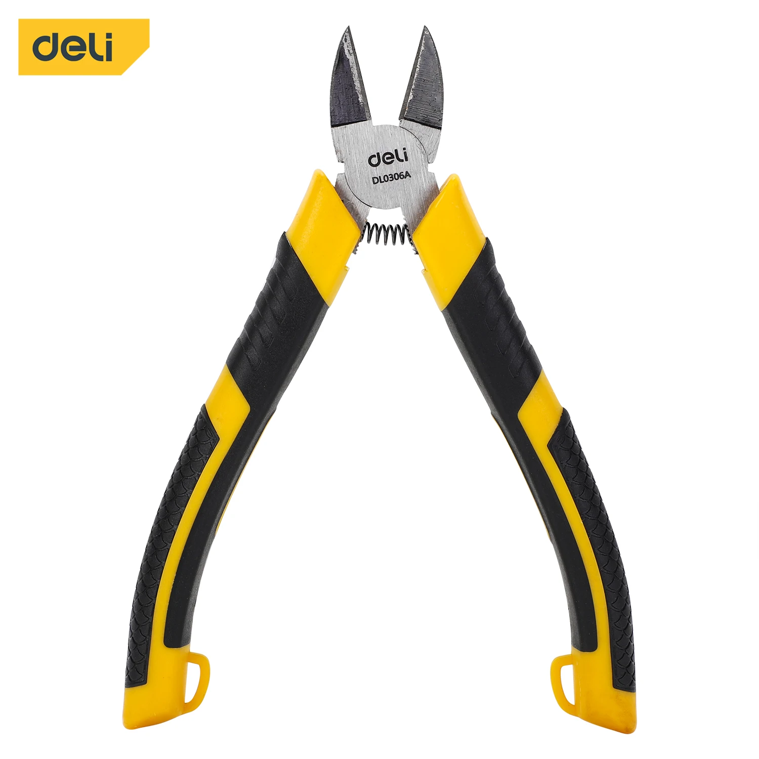 Deli 6in Flush Cutter Pliers, Precision Cutting Tool with Ergonomic Grip, Perfect for Electrical, Crafting, and DIY Applications