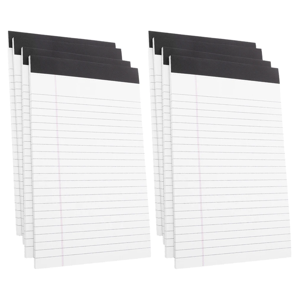 

8 Pcs A5 Paper Notepad Pocket Size Legal Memo Pad Ruled Notebook Portable Memorandum Colored Nonstick Design Sheets
