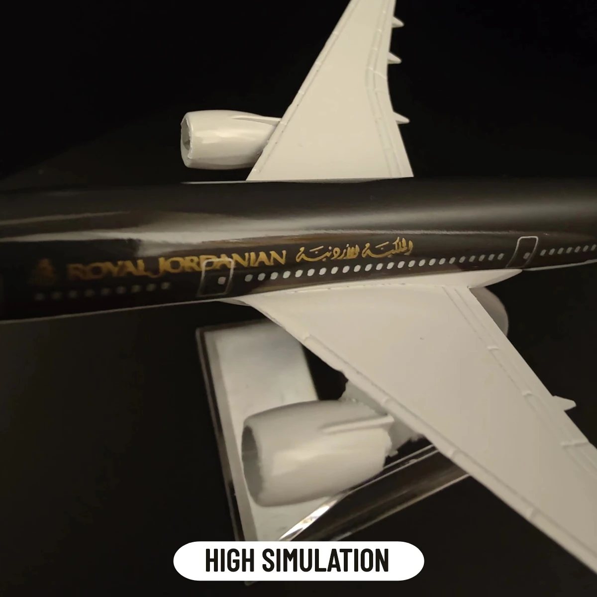 Scale 1:400 Metal Aircraft Replica Royal Jordanian B787 Airlines Boeing Airbus Airplane Diecast Model Aviation Miniature Boy Toy