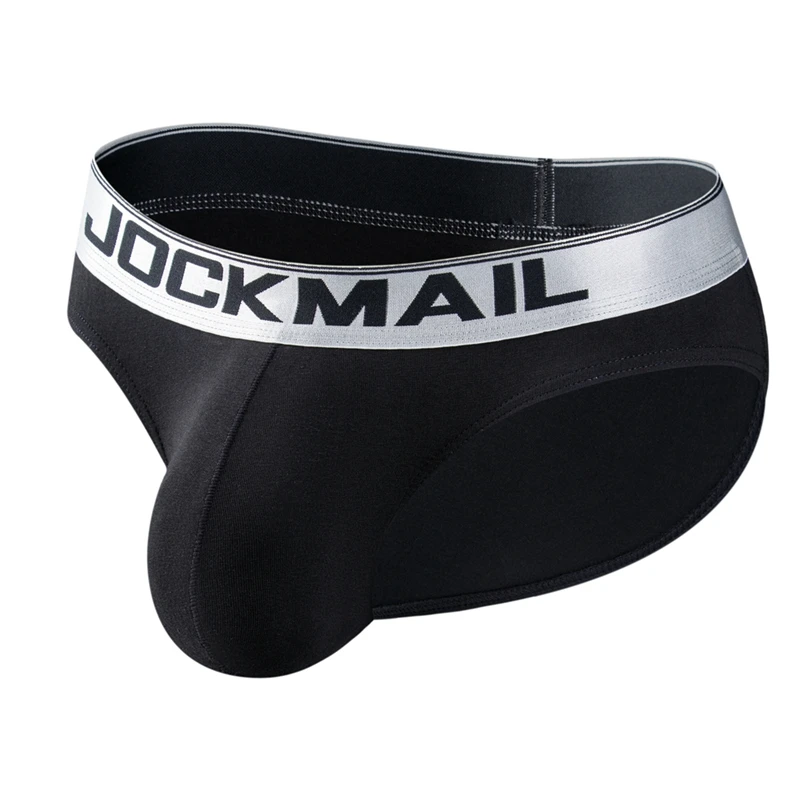 JOCKMAIL Men\'s Underwear Breathable Sexy Fashion Briefs Cotton Low Waist Big Penis Pouch Stretch Comfortable Trendy Underpants