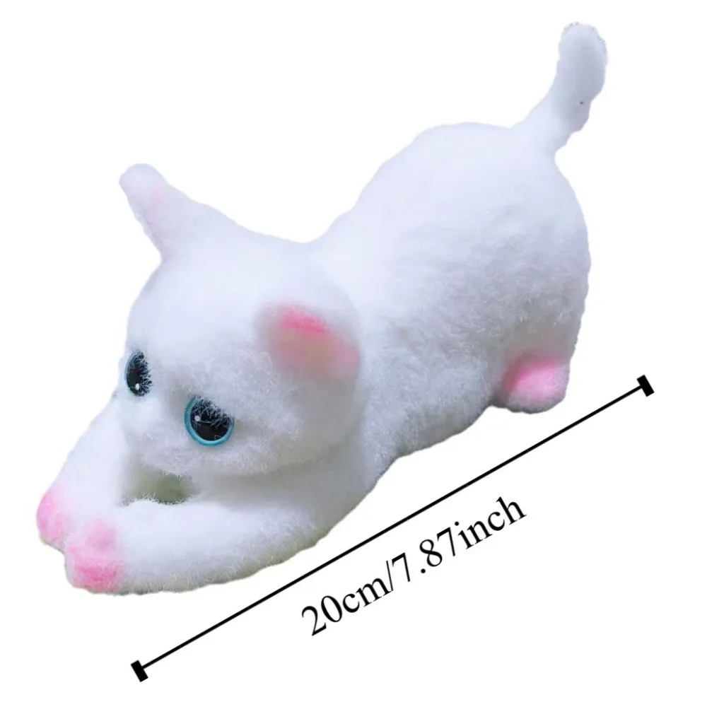 Funny Cartoon Big Cat Doll Squeeze Toy Animal Lying Cat Cat Shaped Squeeze Toy Mini Soft Artificial Doll Squeeze Toy for Kids