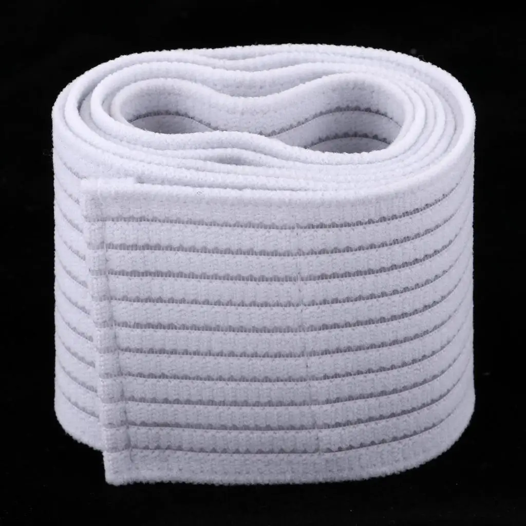 4x Compression Elbow Thigh Leg Wraps Support Sleeve Brace Bandage Straps Guard - White, 200cm