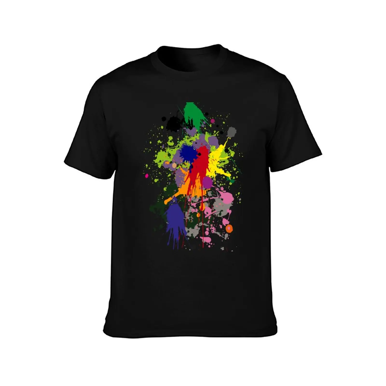 Painting Color splatter T-Shirt Lightweight Sport Basic T-Shirt