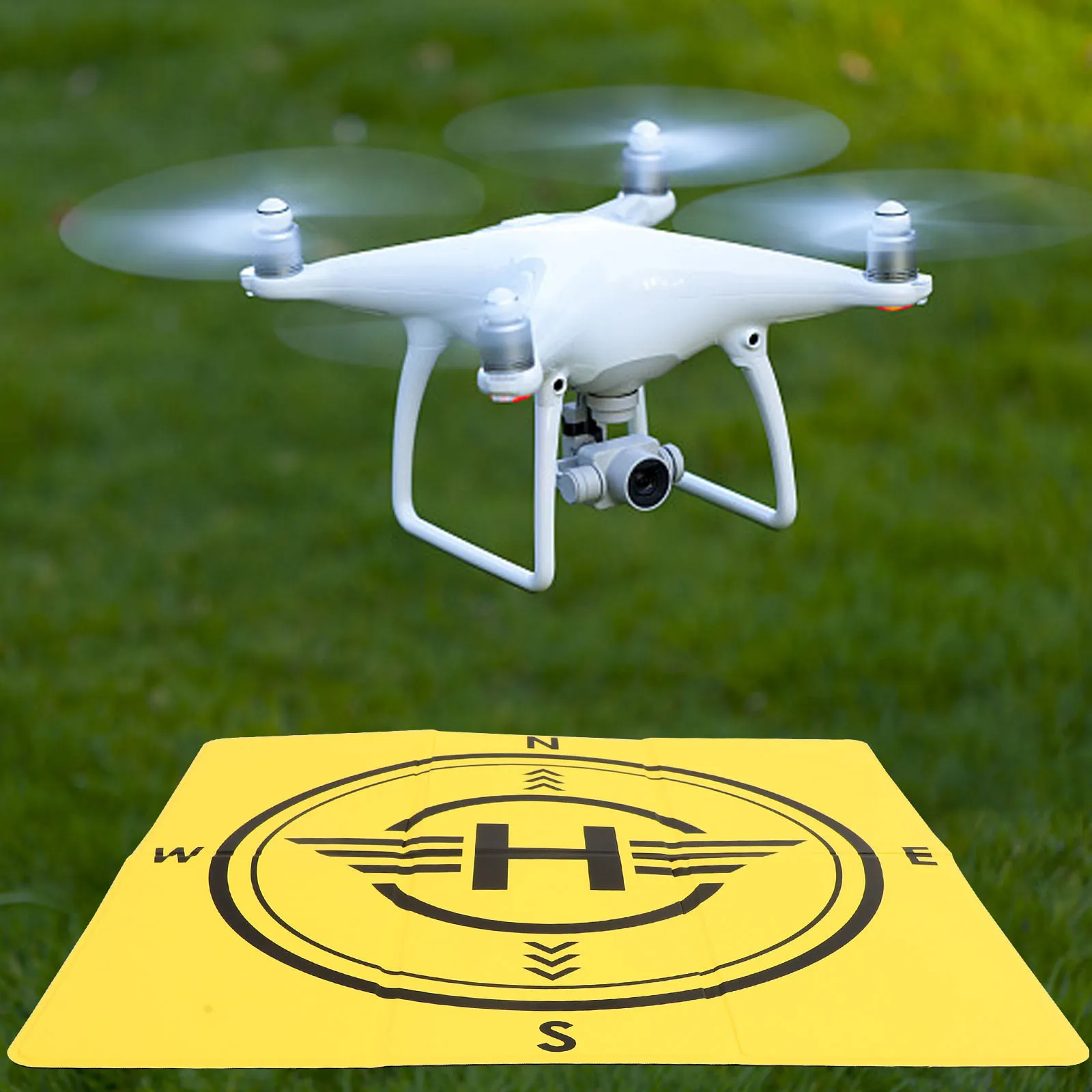 

PU Drone Landing Pad Double-Sided Foldable Fast Fold Parking Apron Outdoor Mat Compatible Air 3 Drone Accessories